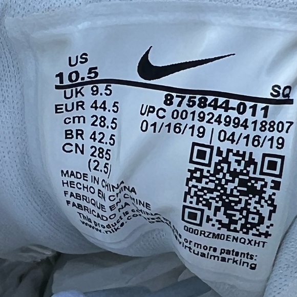 CLEAN Nike Air Max 1 Pure Platinum size 12 Womens shoes 2020
